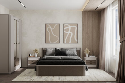 Комод 5 ящиков Фантазия, Кашемир патина 