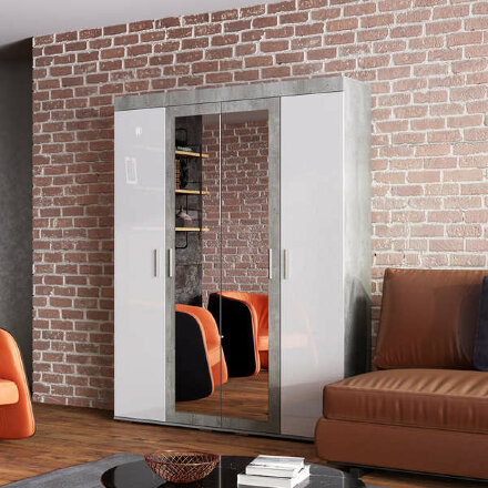 Шкаф 4х-створчатый Инстайл 