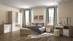 Стол туалетный Бланка, сонома / белый