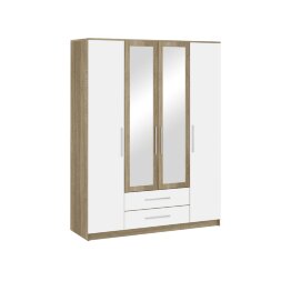 Шкаф 4-х дверный Бланка, сонома / белый