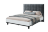 Кровать двуспальная  с мягким изголовьем и подъемным механизмом Шарлиз   