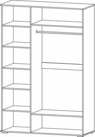 Шкаф 1500 мм 3-х створчатый Марракеш 
